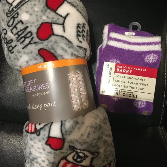 Secret Treasures Other - New Plush Sleep Pant/Barry Cozies